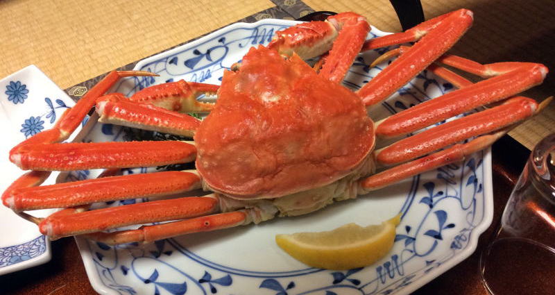 蟹　城崎あさぎり荘　夕食