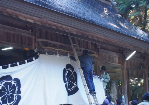 昨春準備大滝神社