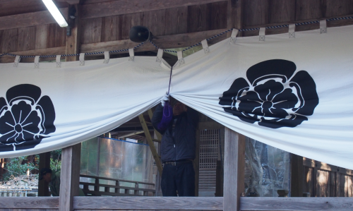 昨春準備大滝神社