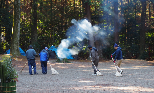 昨春準備大滝神社