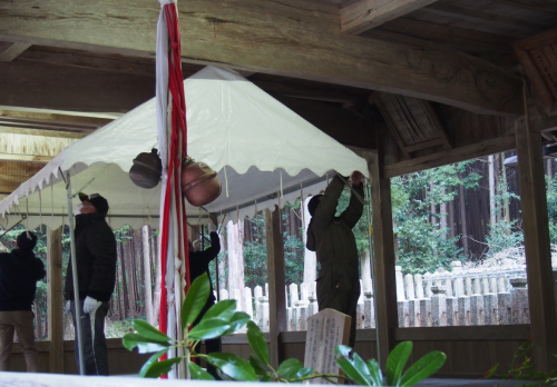 昨春準備大滝神社