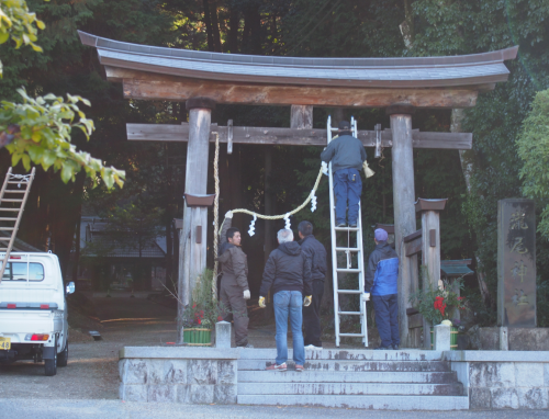 昨春準備大滝神社