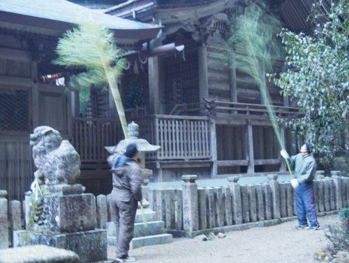 昨春準備大滝神社