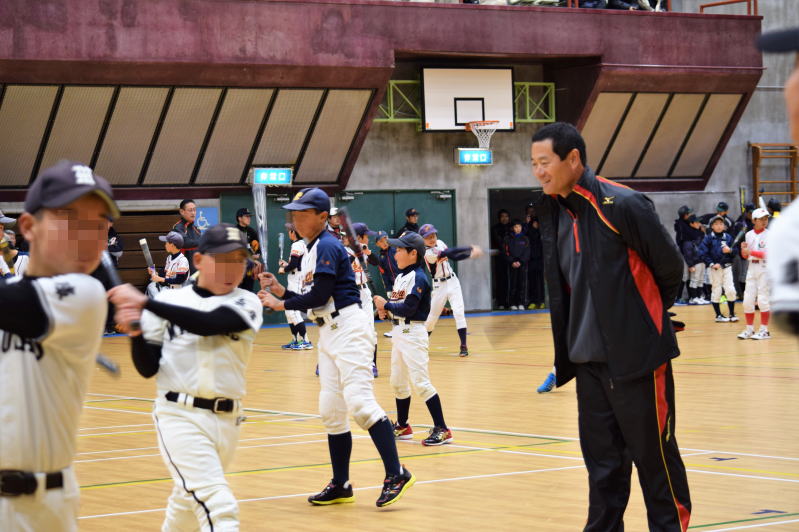 桑田真澄氏　少年野球教室