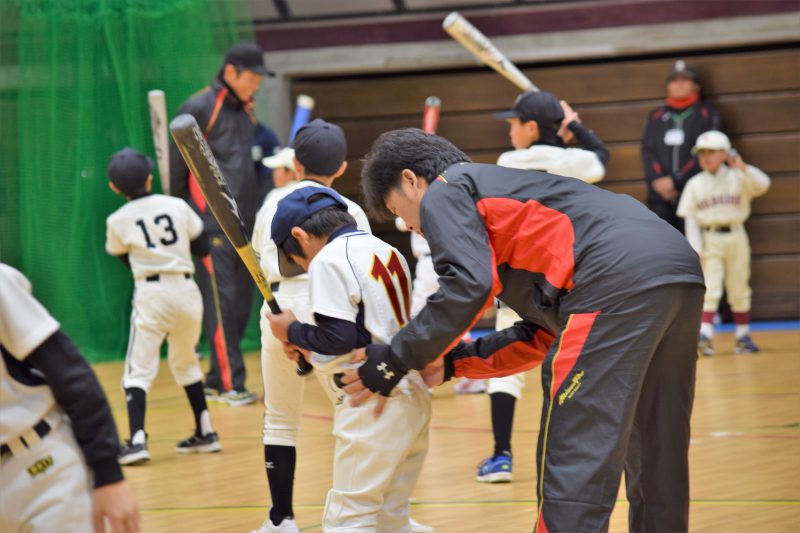 桑田真澄氏　少年野球教室