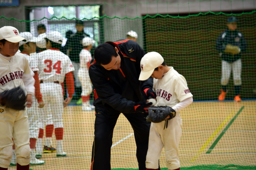 桑田真澄氏　少年野球教室